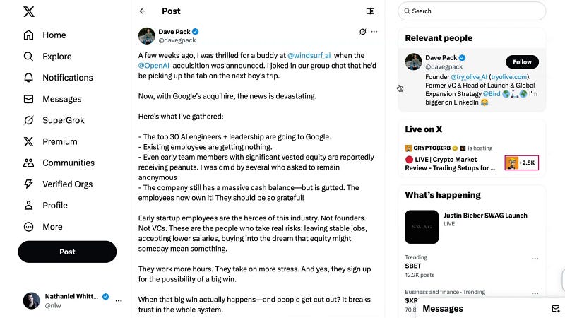 Dave Pack’s thoughts on employee impact