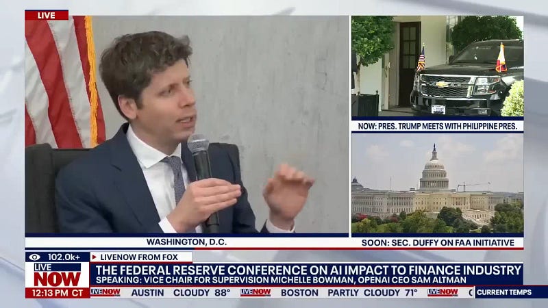 Sam Altman discussing long-term AI reliance in decision making