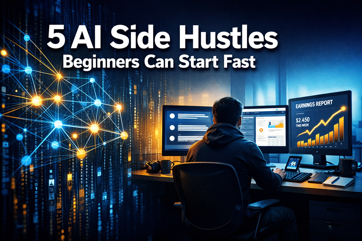 5 AI Side Hustles Beginners Can Start Fast