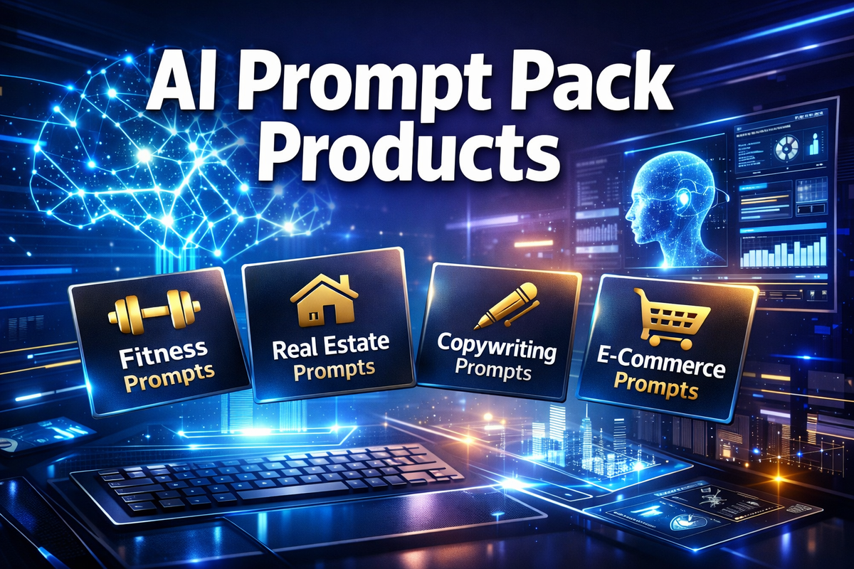 AI “Prompt Pack” Products (Niche Specific)