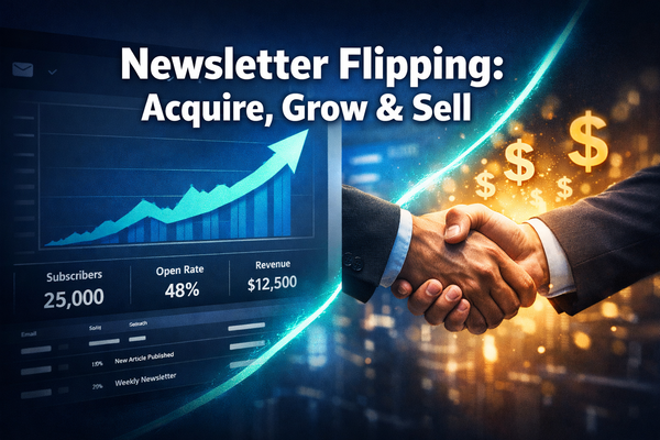 Newsletter Flipping (Acquire + Grow + Sell)